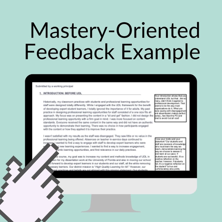 presentation mastery level 1 evaluation and feedback